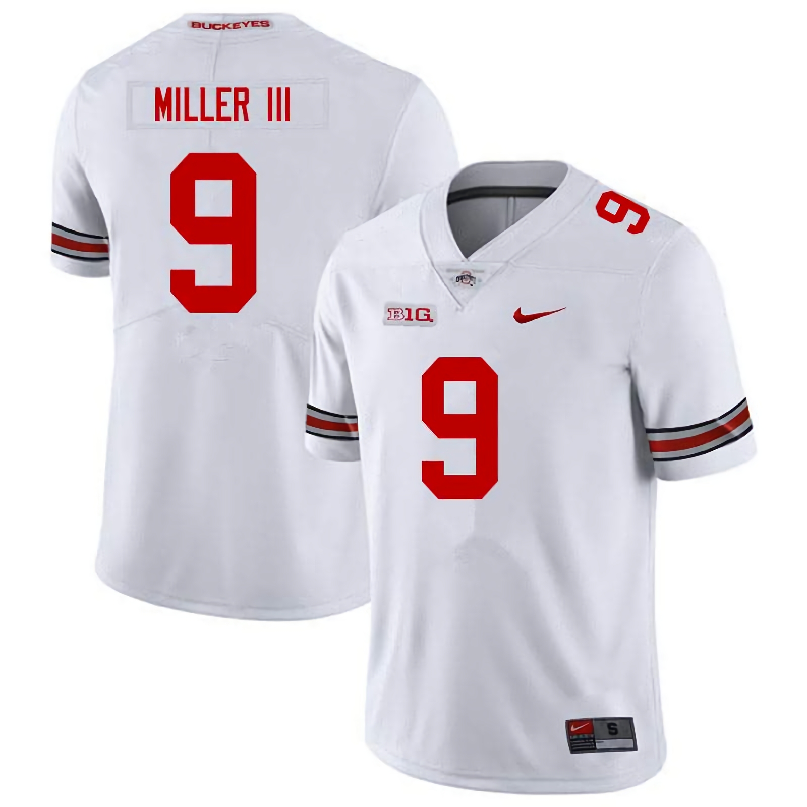 Jack Miller III Ohio State Buckeyes Men's NCAA #9 Nike White College Stitched Football Jersey QHQ5256BQ